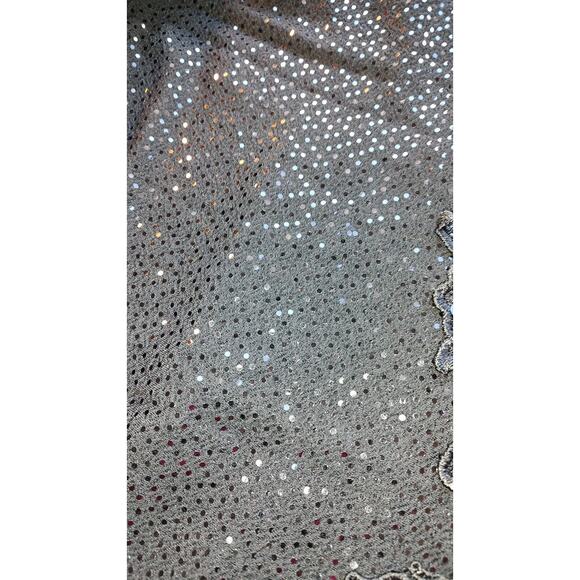 Qian Cai Woman Outfit SZ 15 Black long Elaborate Skirt Crochet Shaw Bead Choker - Picture 13 of 16